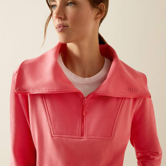 Bluza damska Ariat Fern 1/2 Zip - Coral Paradise