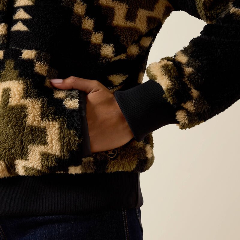 Bluza Polarowa Ariat Berber Sweatshirt Black Olive