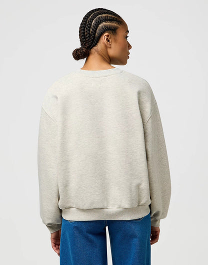 Bluza Wrangler Oversized Sweat - Oat Mele