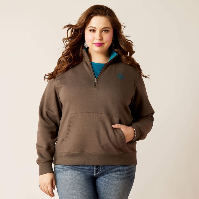 Damska bluza Ariat Logo Zip Sweatshirt