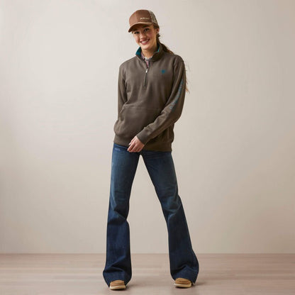 Damska bluza Ariat Logo Zip Sweatshirt