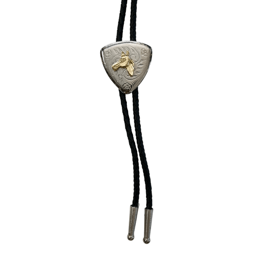 Bolo Gold Horse Silver Triangle