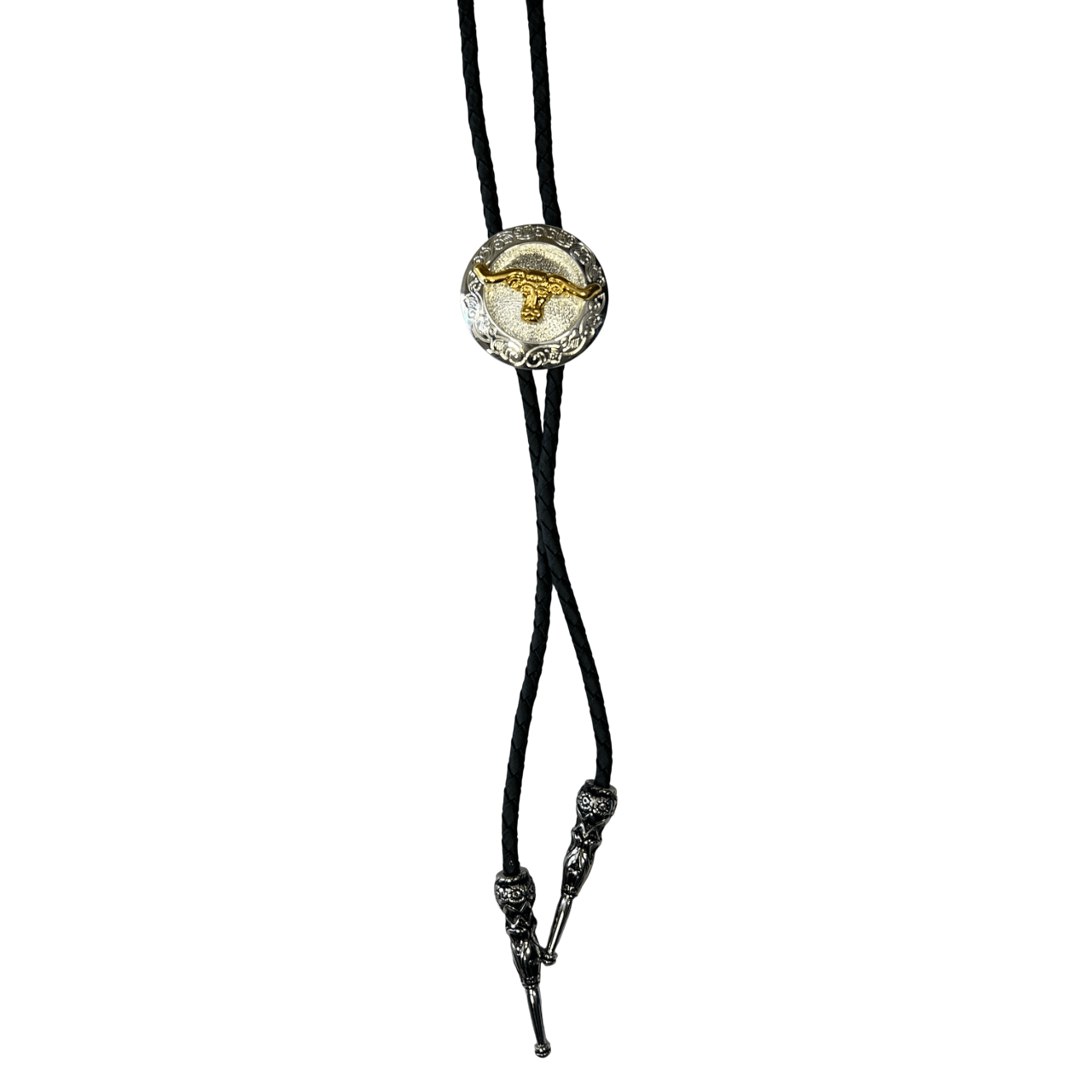Bolo Tie Western Gold Longhorn