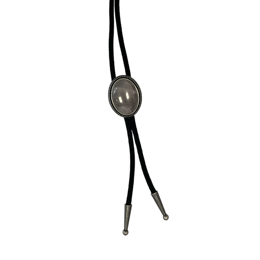 Bolo Tie Western Rose Quartz