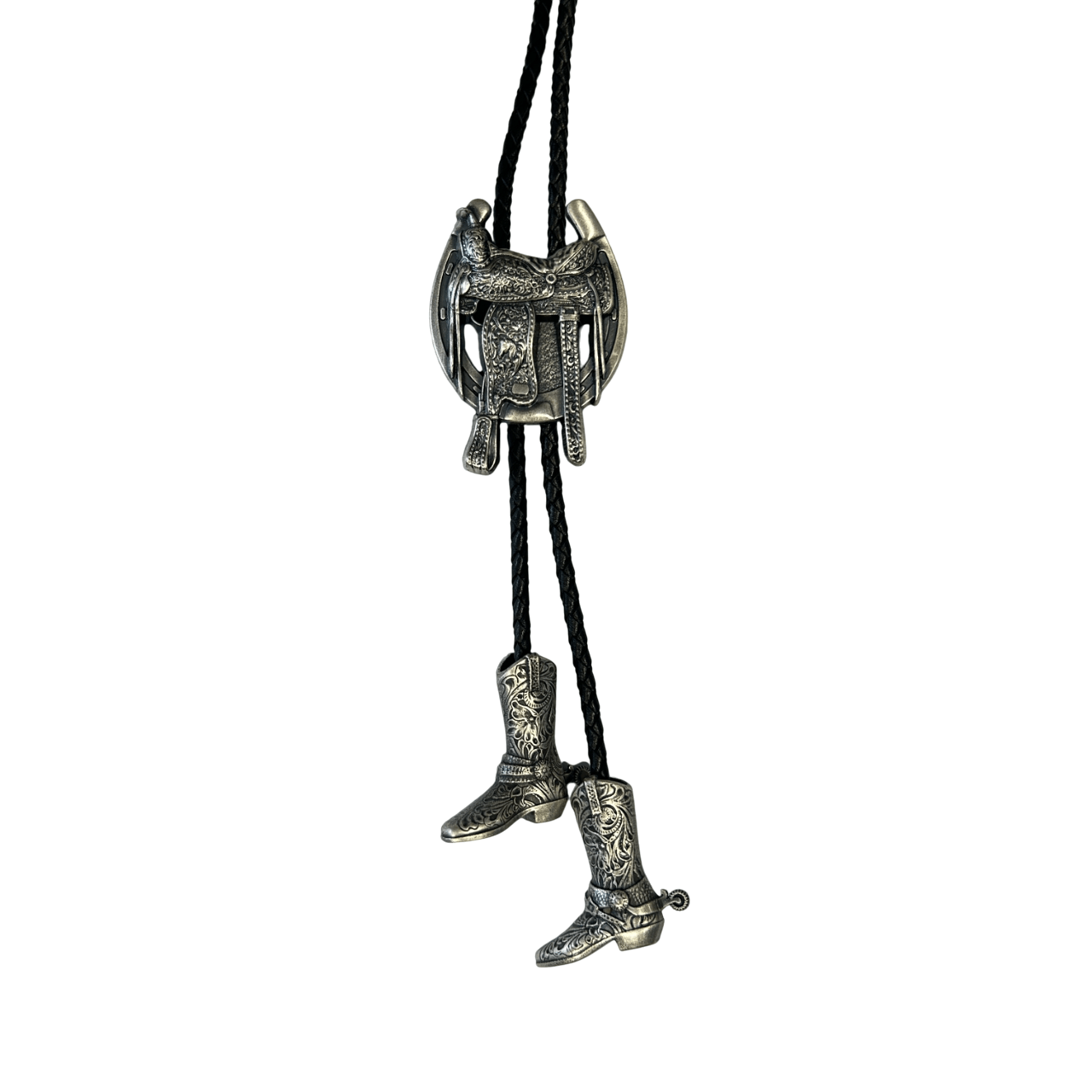 Bolo Tie Western – Saddle & Cowboy Boots