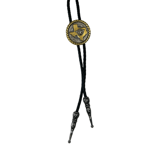 Bolo Tie Western Texas State & Longhorn