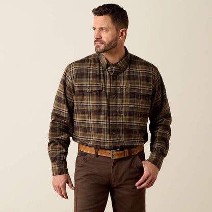 Męska Koszula Westernowa Flanelowa Rebar DuraStretch