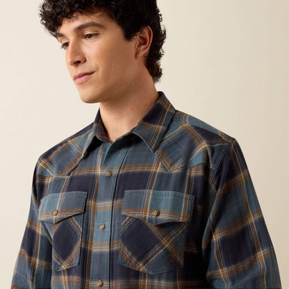 Męska Koszula Western w Kratę Retro Harbert Fitted Snap Shirt