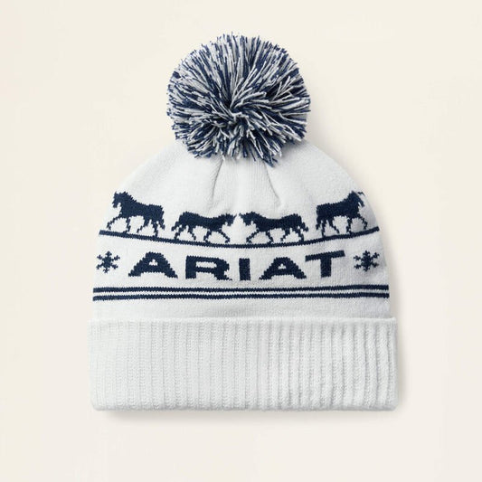 Czapka Ariat Apres Ski Beanie Off White