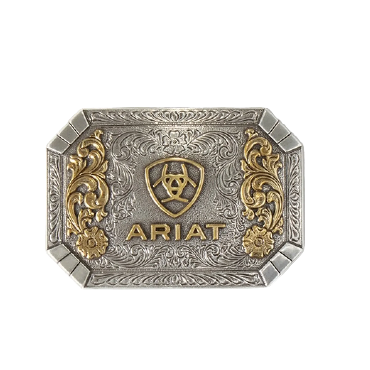 Klamra Ariat Rectangle Floral Emblem