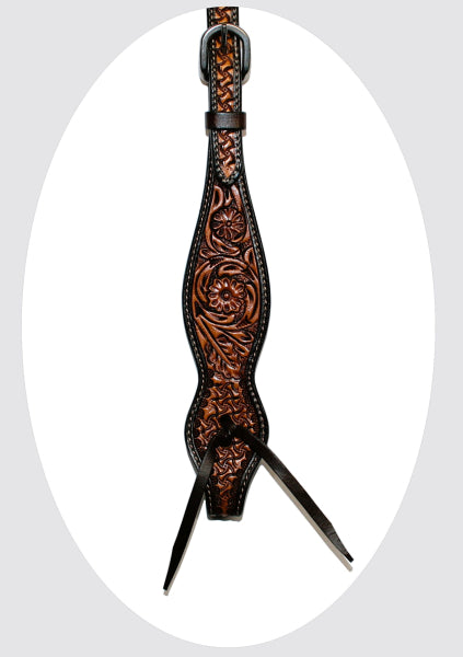 Ogłowie Western One Ear Floral Basket