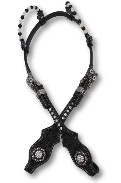 Ogłowie Westernowe Black & Silver Elegance
