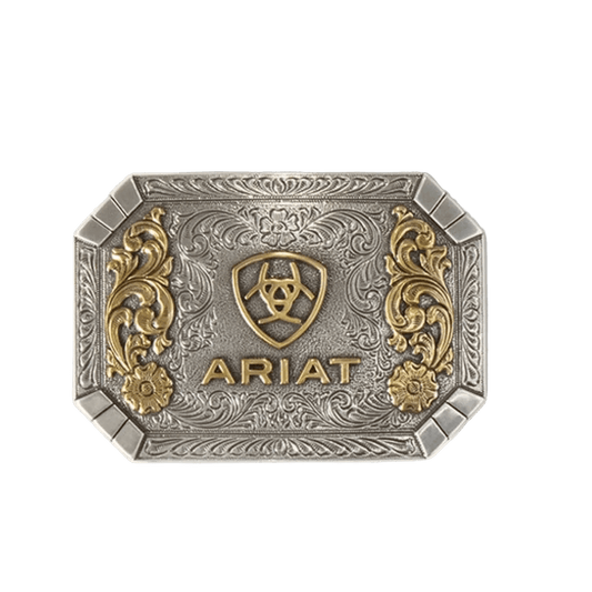 Klamra Ariat Rectangle Floral Emblem