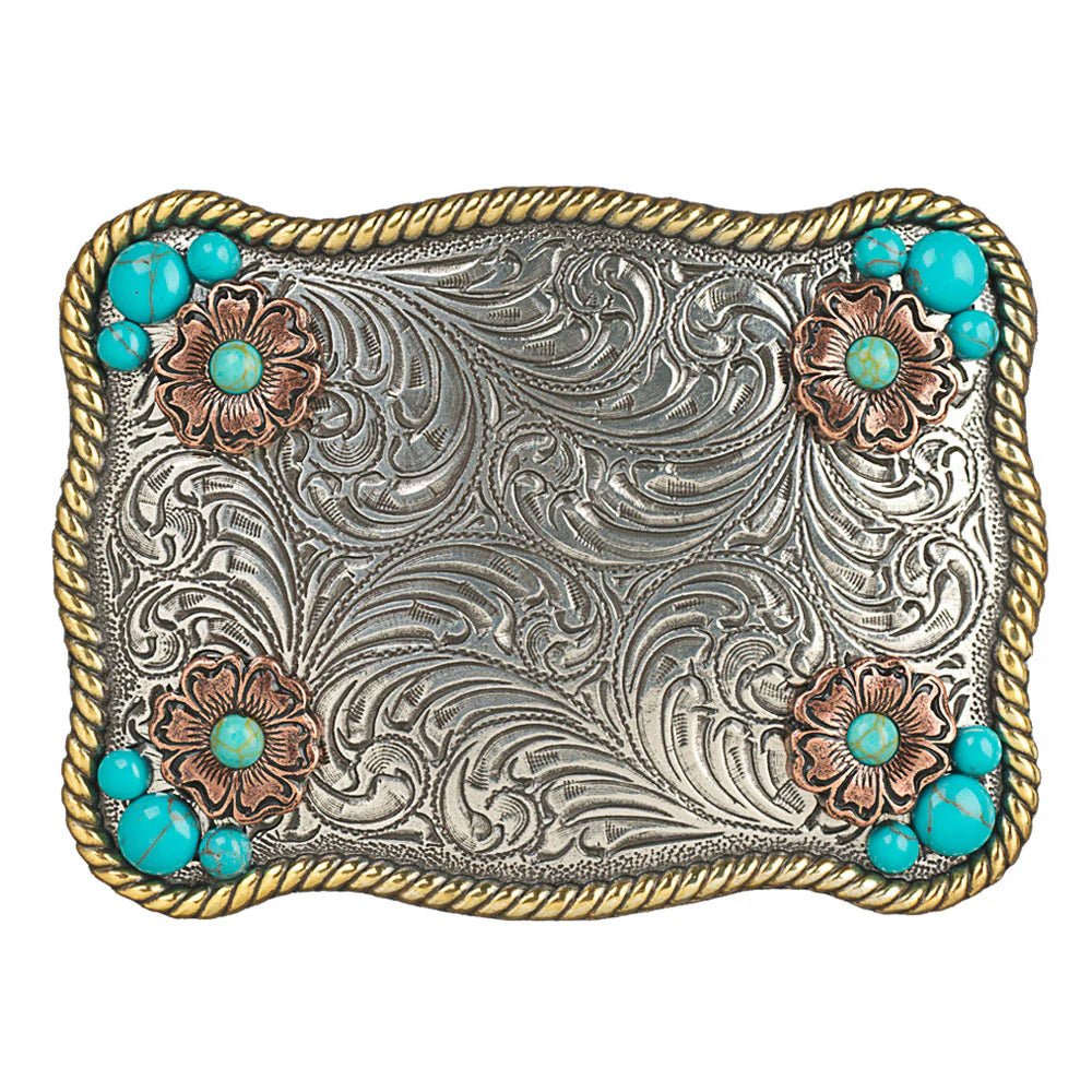 Klamra Blazin Roxx® Flower Accent Turquoise Stone