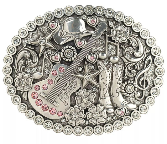 Klamra Blazin Roxx Oval Music Crystals Silver