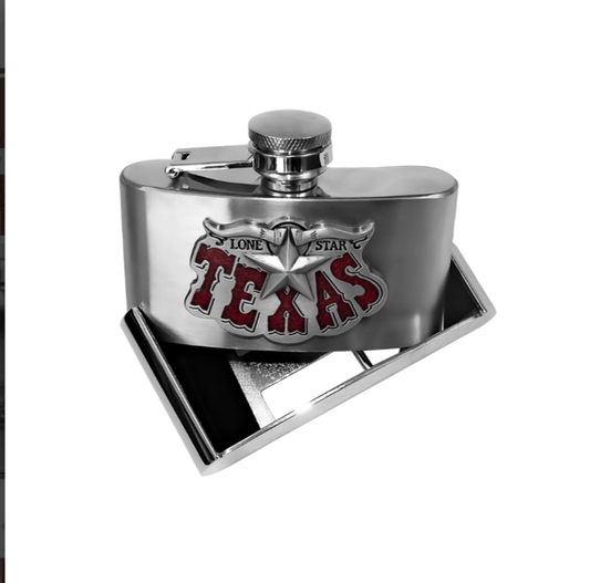 Klamra Texas z piersiówką Stars and Stripes gs-510