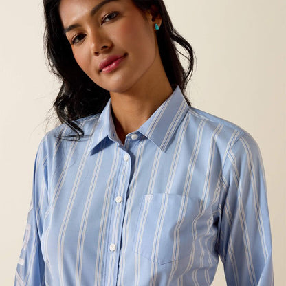 Koszula damska Ariat Team Kirby  ASHLEIGH BLUE STRIPE