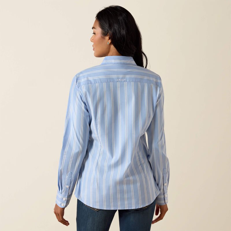 Koszula damska Ariat Team Kirby  ASHLEIGH BLUE STRIPE