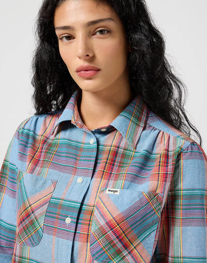 Koszula Damska Femme Western Shirt in Indigo