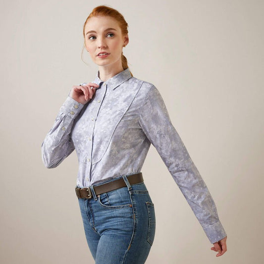 Koszula Damska Muir Blue Jacquard