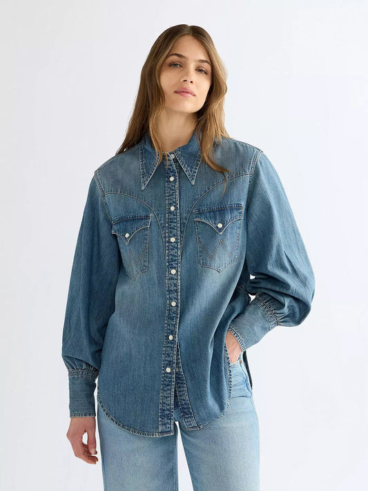 Koszula Damska Wrangler Relaxed Exaggerated Western