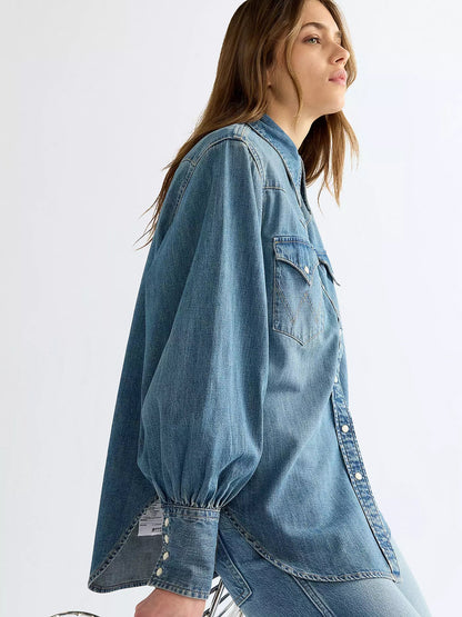 Koszula Damska Wrangler Relaxed Exaggerated Western