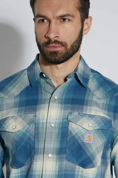 Flanelová košeľa Carhartt Rugged Flex® strednej hmotnosti – rôzne farby