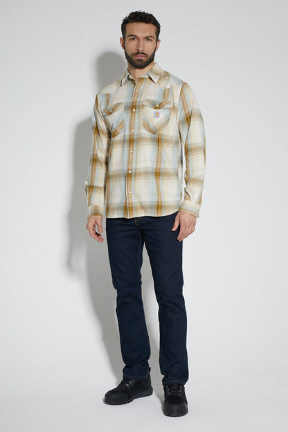 Flanelová košeľa Carhartt Rugged Flex® strednej hmotnosti – rôzne farby