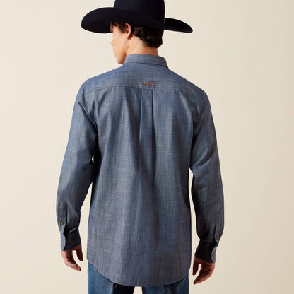Koszula Męska Ariat Team Logo Twill CHAMBRAY BLUE