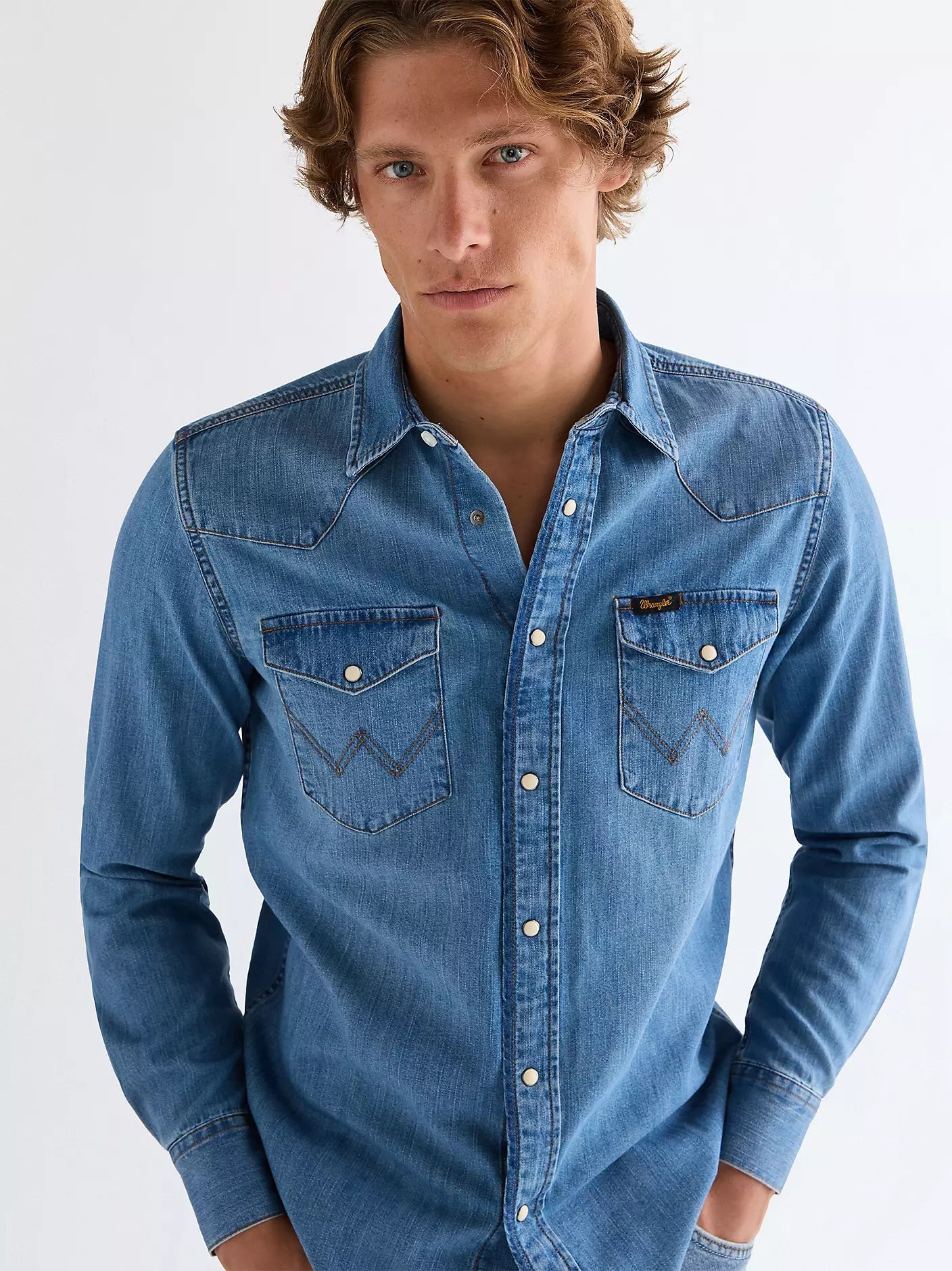 Koszula męska Wrangler Mid Light Wash