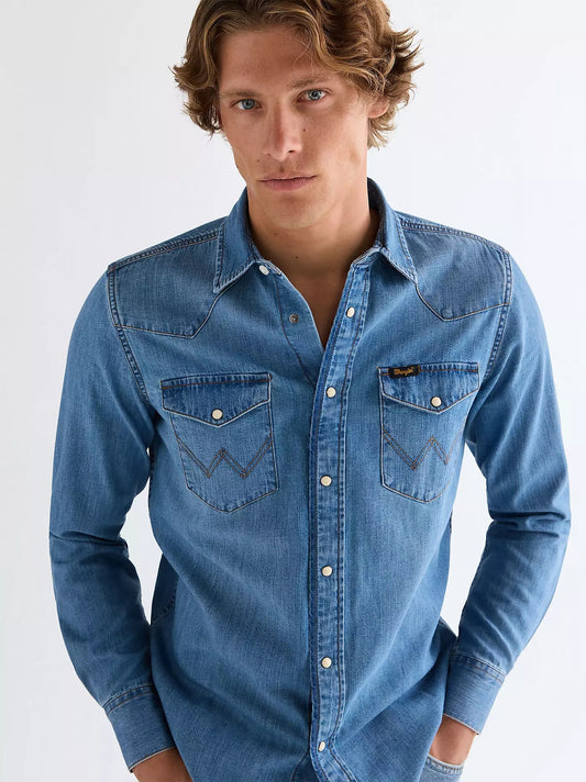 Koszula męska Wrangler Mid Light Wash