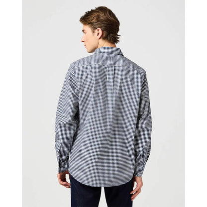 Koszula męska Wrangler Navy Gingham