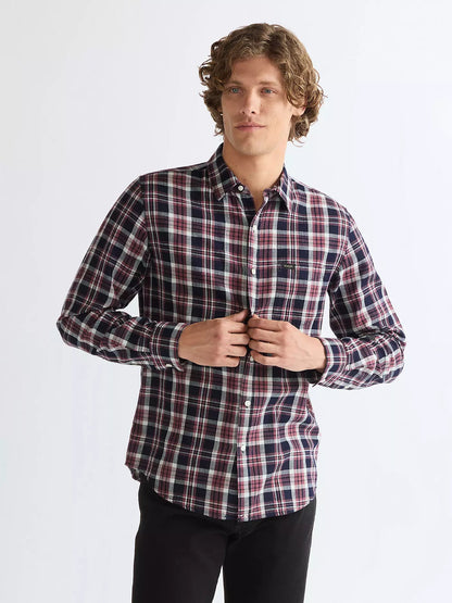 Koszula męska Wrangler Regular One Pocket Shirt Rose Indigo