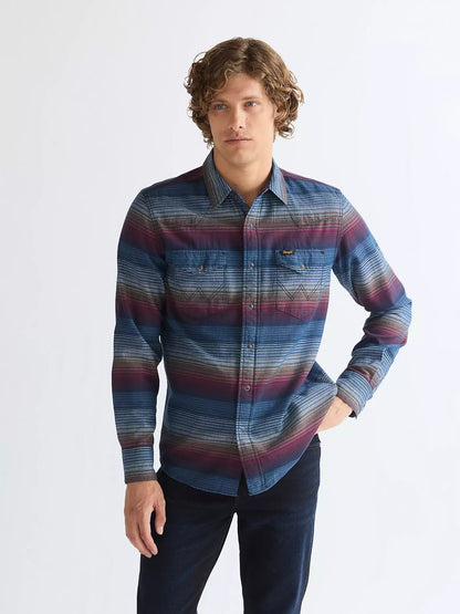 Koszula męska Wrangler Regular Western Shirt Dark Americana