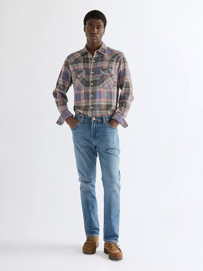 Koszula męska Wrangler Regular Western Shirt Soft Brown