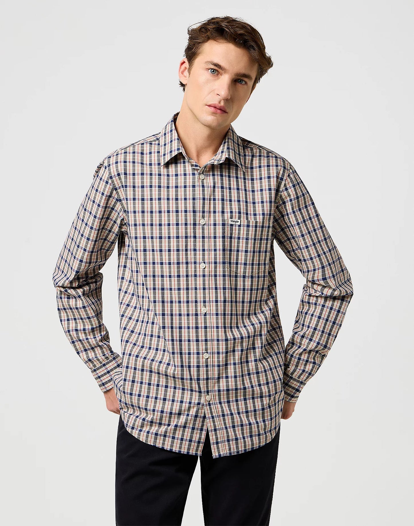 Koszula Wrangler Regular Pocket Beige