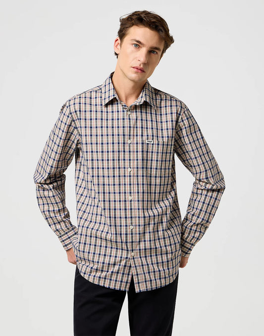 Koszula Wrangler Regular Pocket Beige