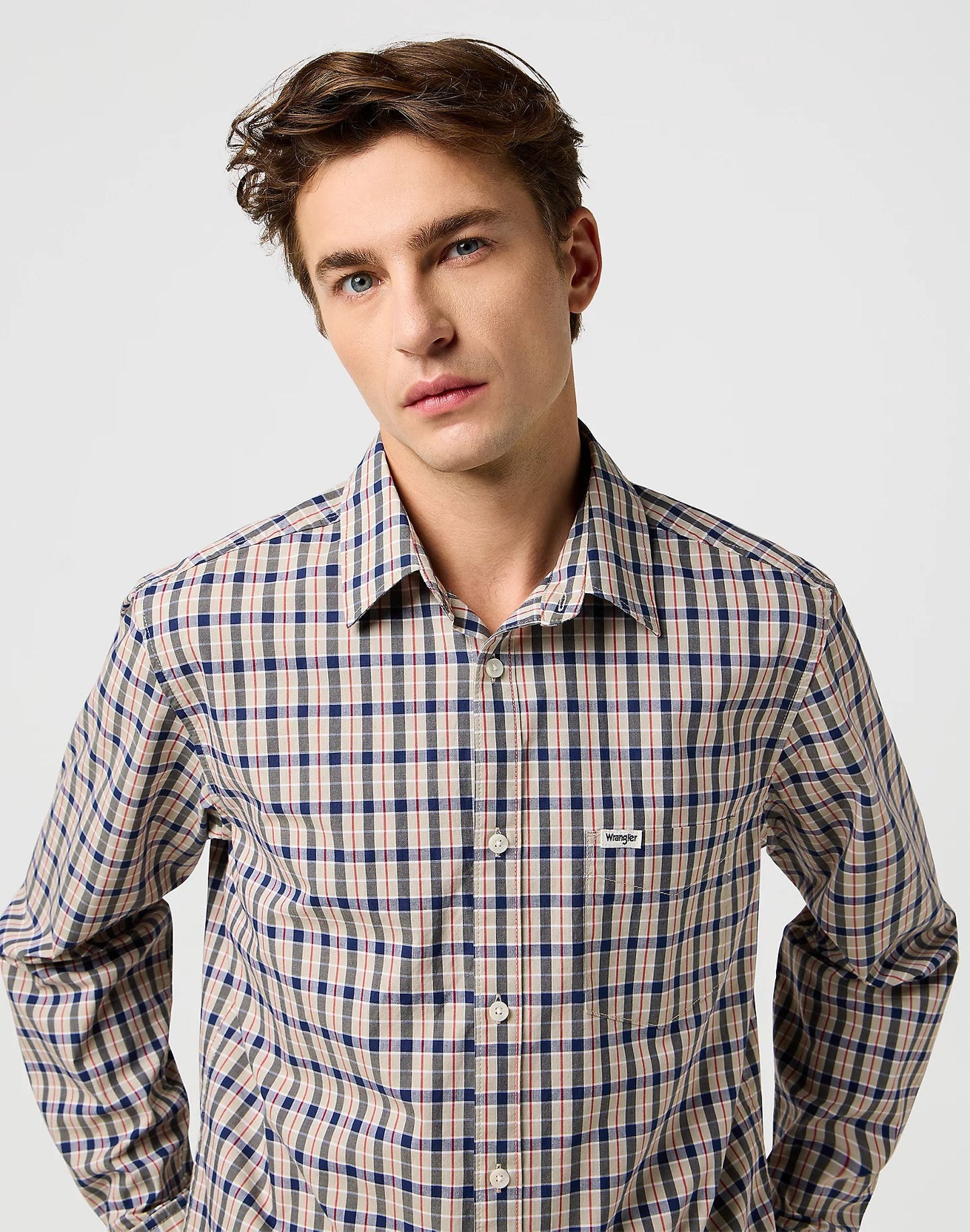 Koszula Wrangler Regular Pocket Beige