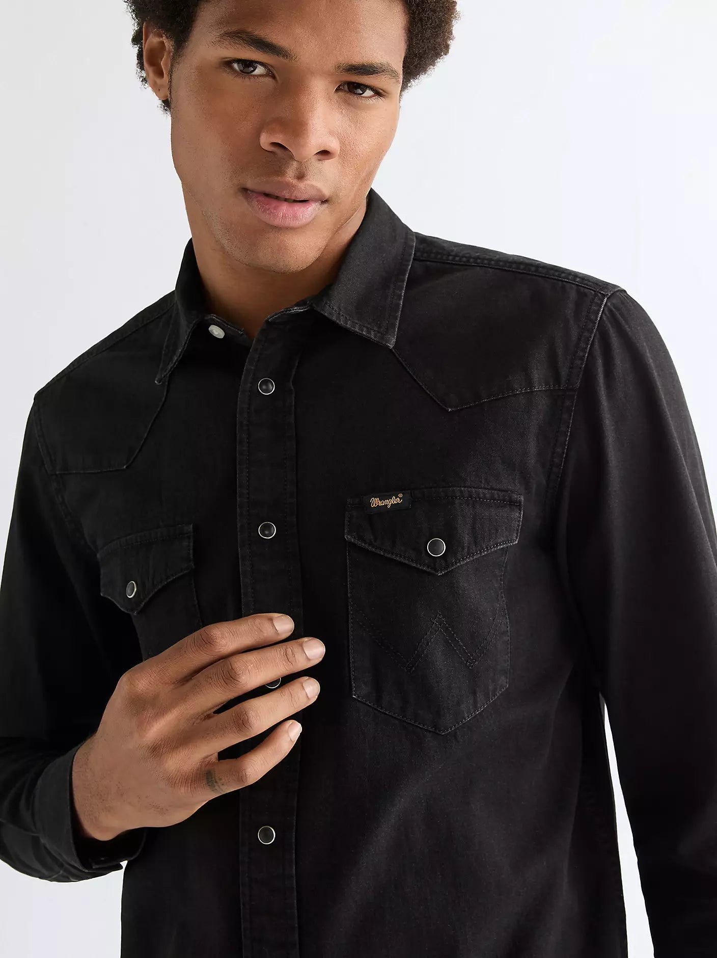 Koszula Wrangler Rinse Black