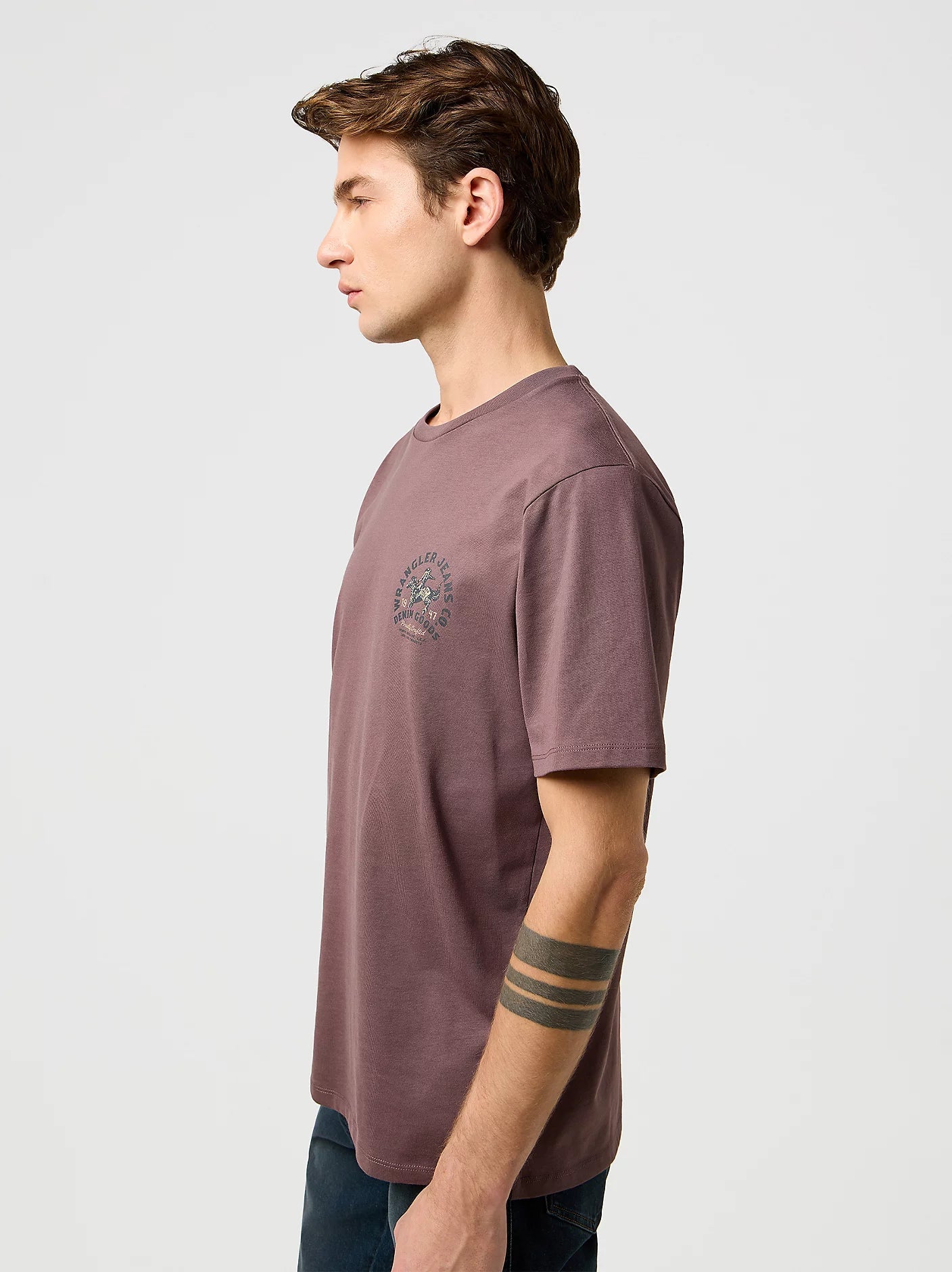 Koszulka męska Wrangler  Small Graphic Tee Peppercorn