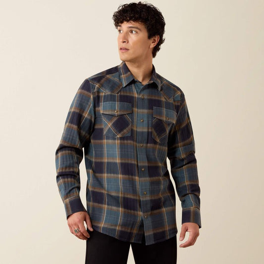 Męska Koszula Western w Kratę Retro Harbert Fitted Snap Shirt