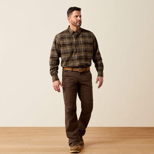 Męska Koszula Westernowa Flanelowa Rebar DuraStretch