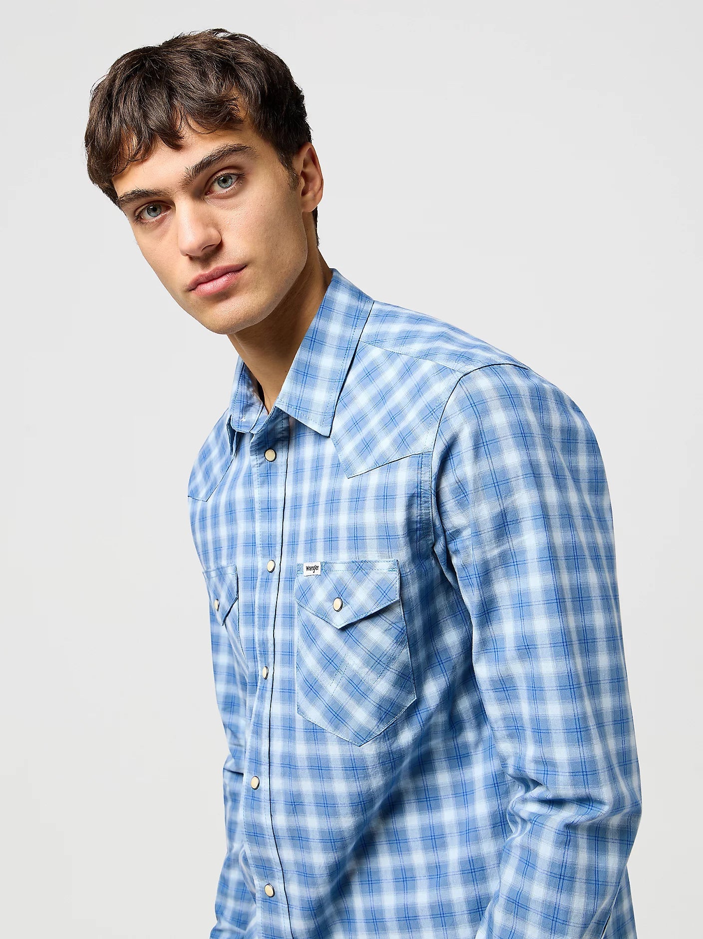 Wrangler Western Shirt Blue