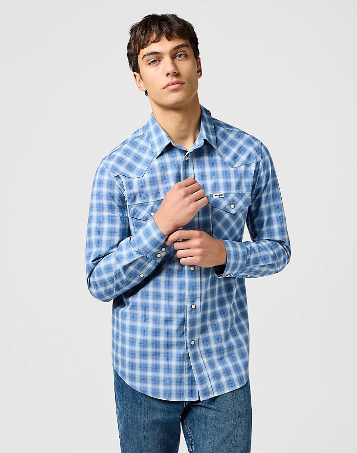 Wrangler Western Shirt Blue