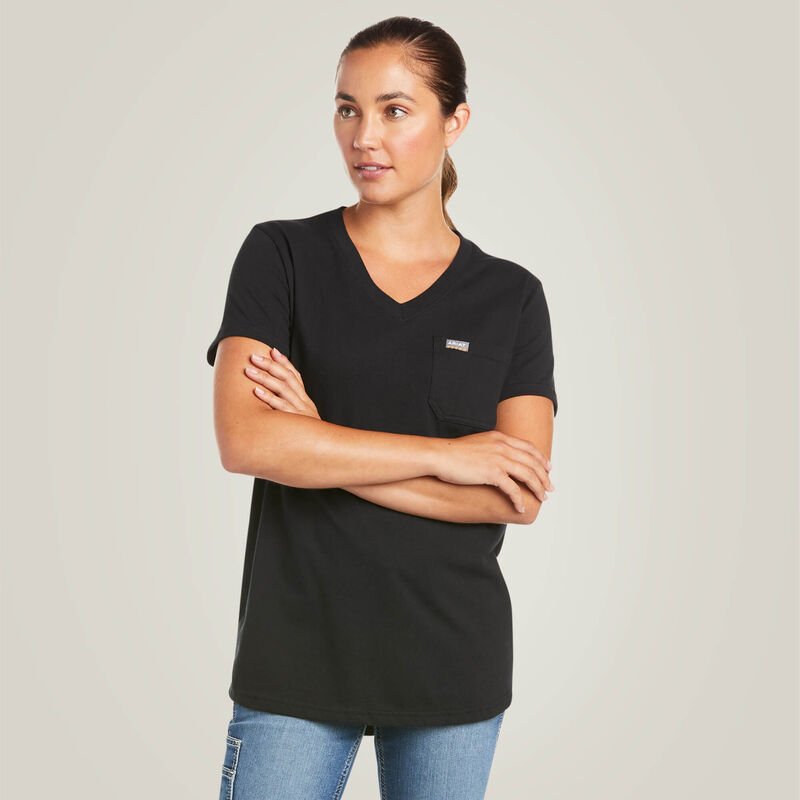 Koszulka Ariat Rebar Cotton Strong V-Neck