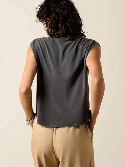 Koszulka damska Ariat Dallas Cropped- Charcoal