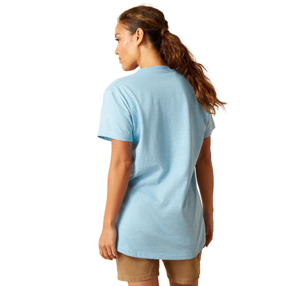 Koszulka damska Ariat Rebar Cotton Norse Blue
