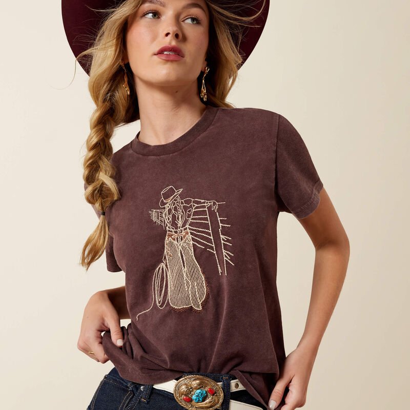 Koszulka Damska Ariat Rebel With A Cause