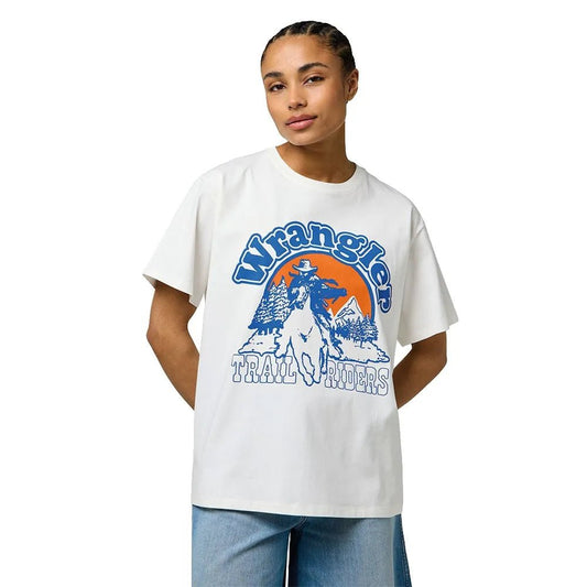 Koszulka damska Wrangler Girlfriend Tee Worn White