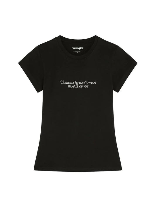 Koszulka damska Wrangler - Shrunken Band Tee Jet Black